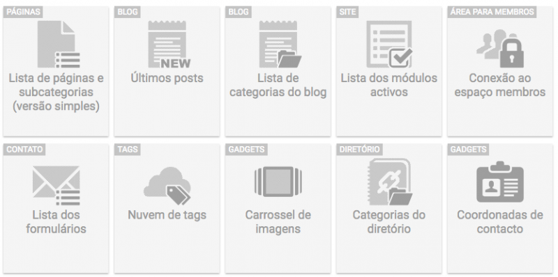 Widgets populares